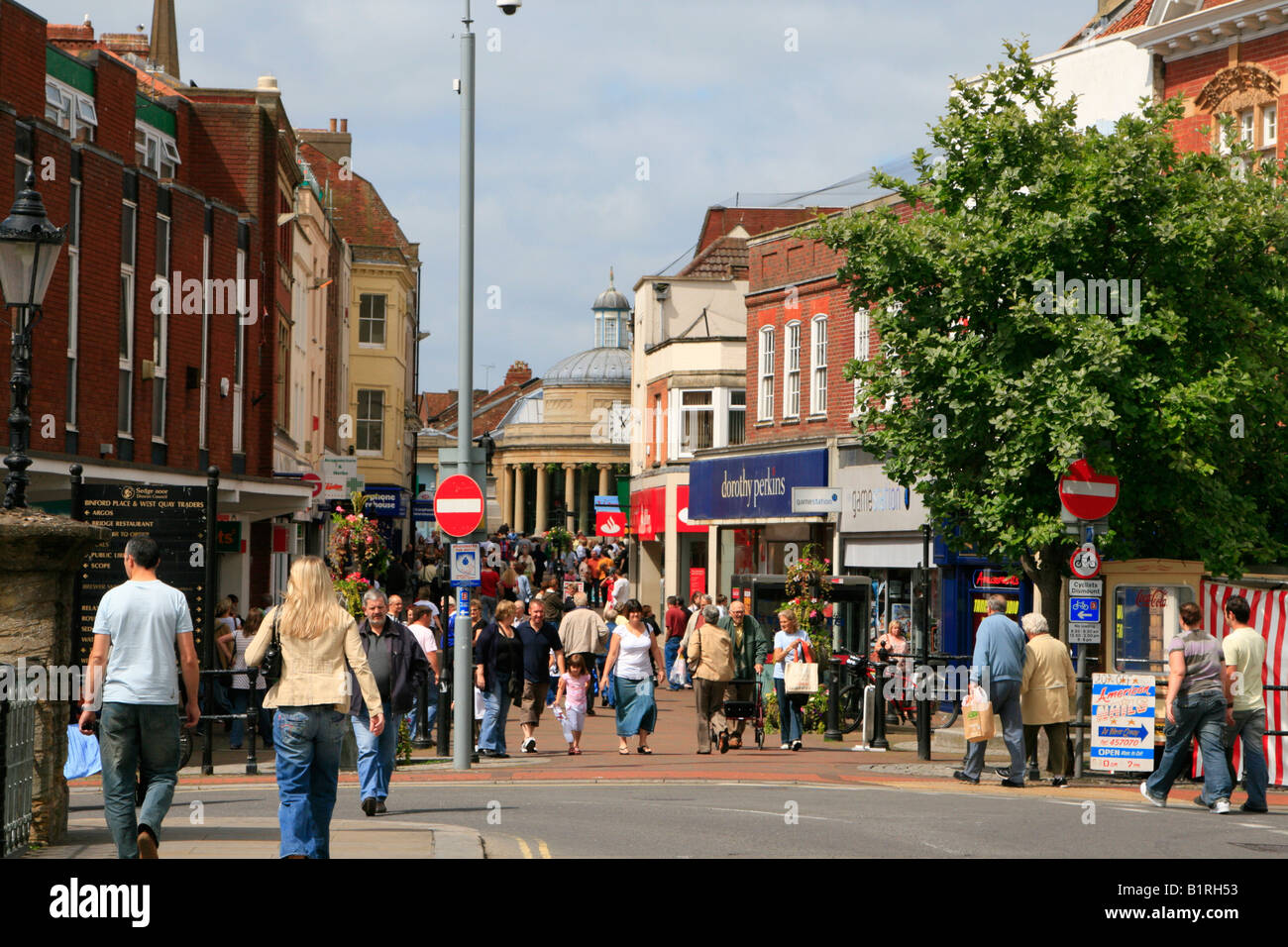 market town centre Bridgwater Somerset England Stock Photo