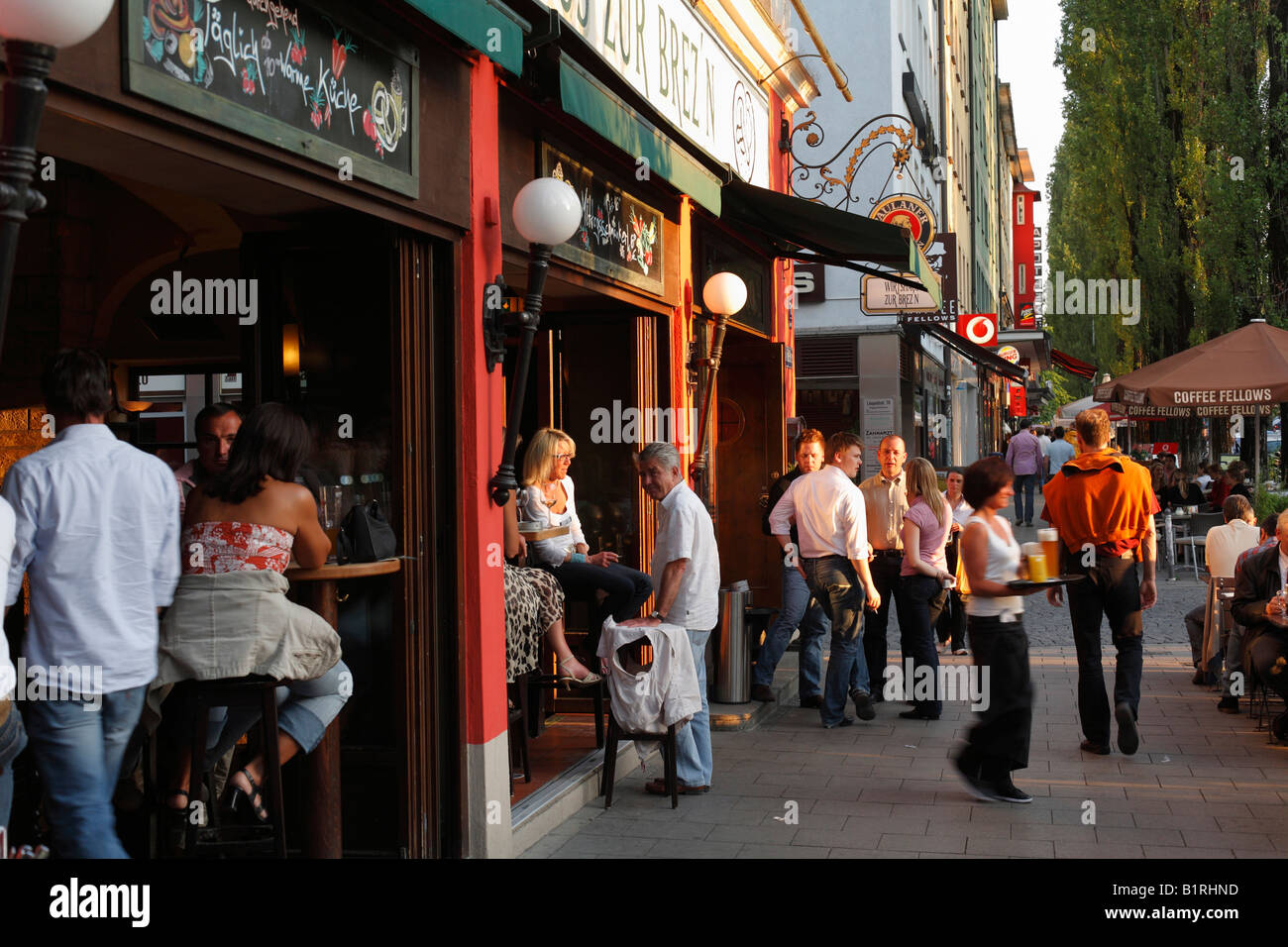 Zur Brez N Inn On Leopoldstrasse Street Schwabing Munich Bavaria Stock Photo Alamy