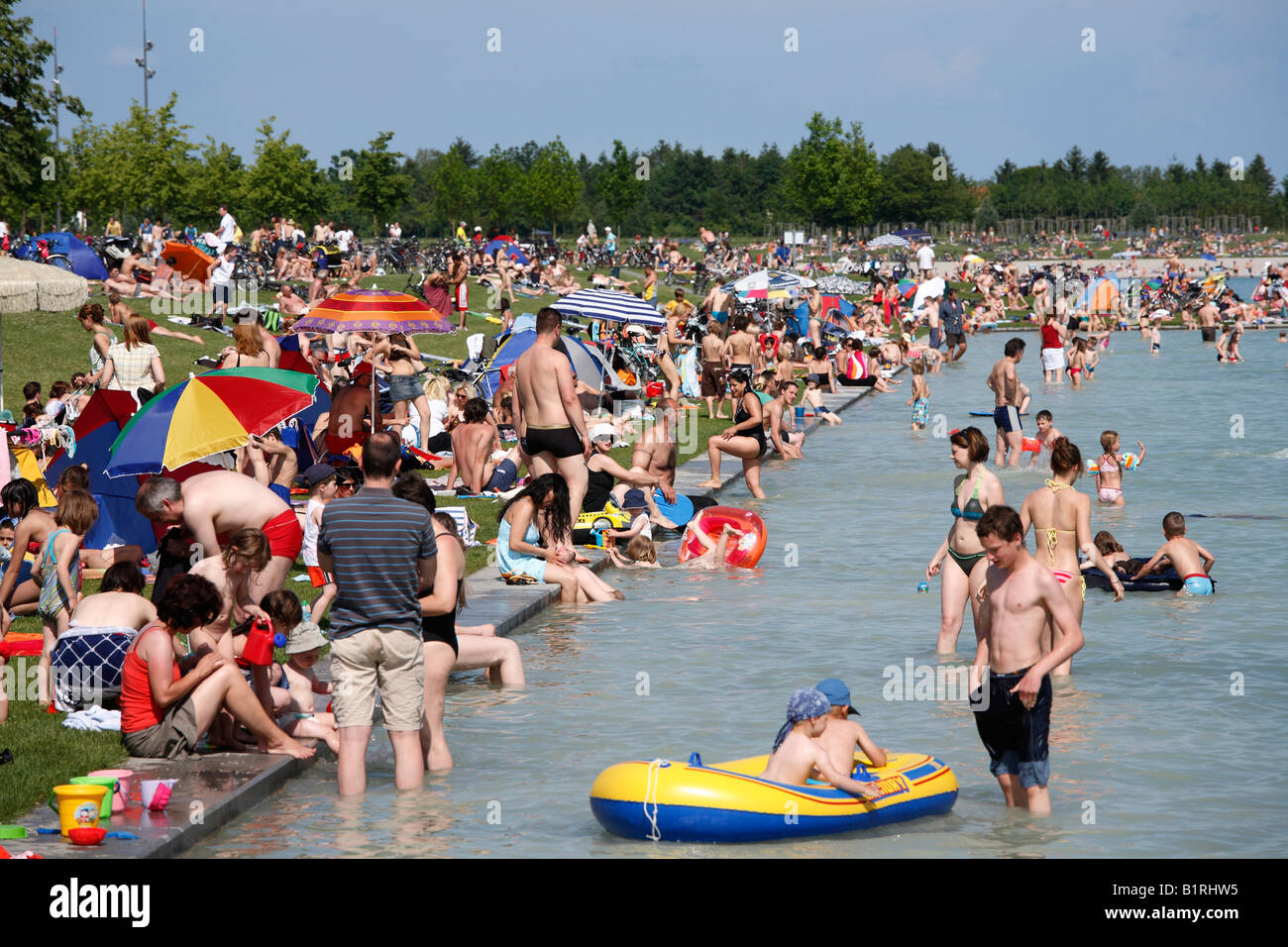 Riemer See, BUGA-See, swimming lake, Riemer Park, Riem, Munich, Bavaria,  Germany, Europe Stock Photo - Alamy