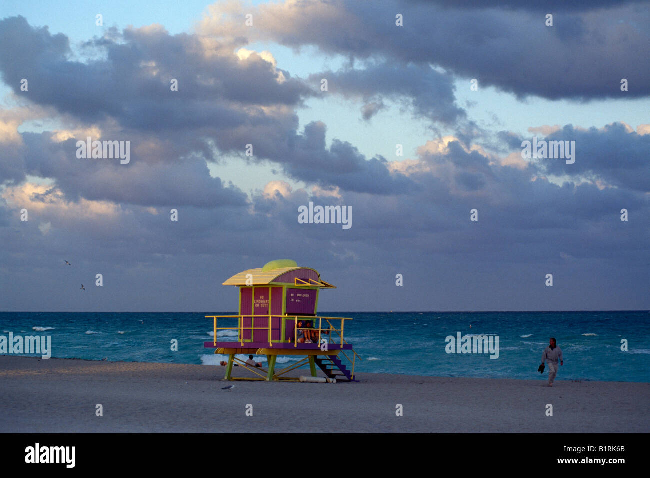 Life Guard, South Beach, Miami, Florida, USA Stock Photo