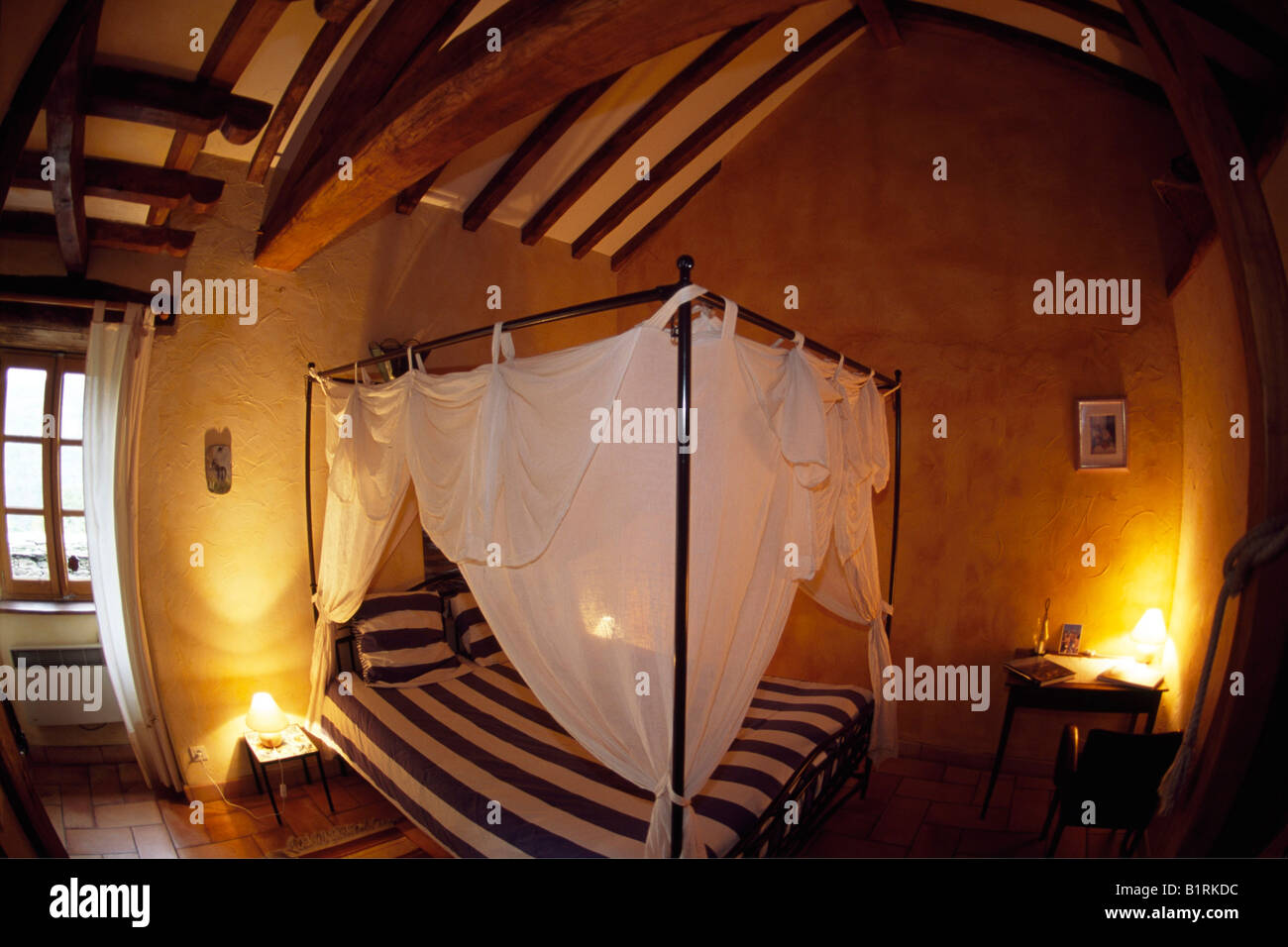 Hotel Le Gite de Vales, Chemin Stevenson, Finiel, Cevennes, France Stock Photo