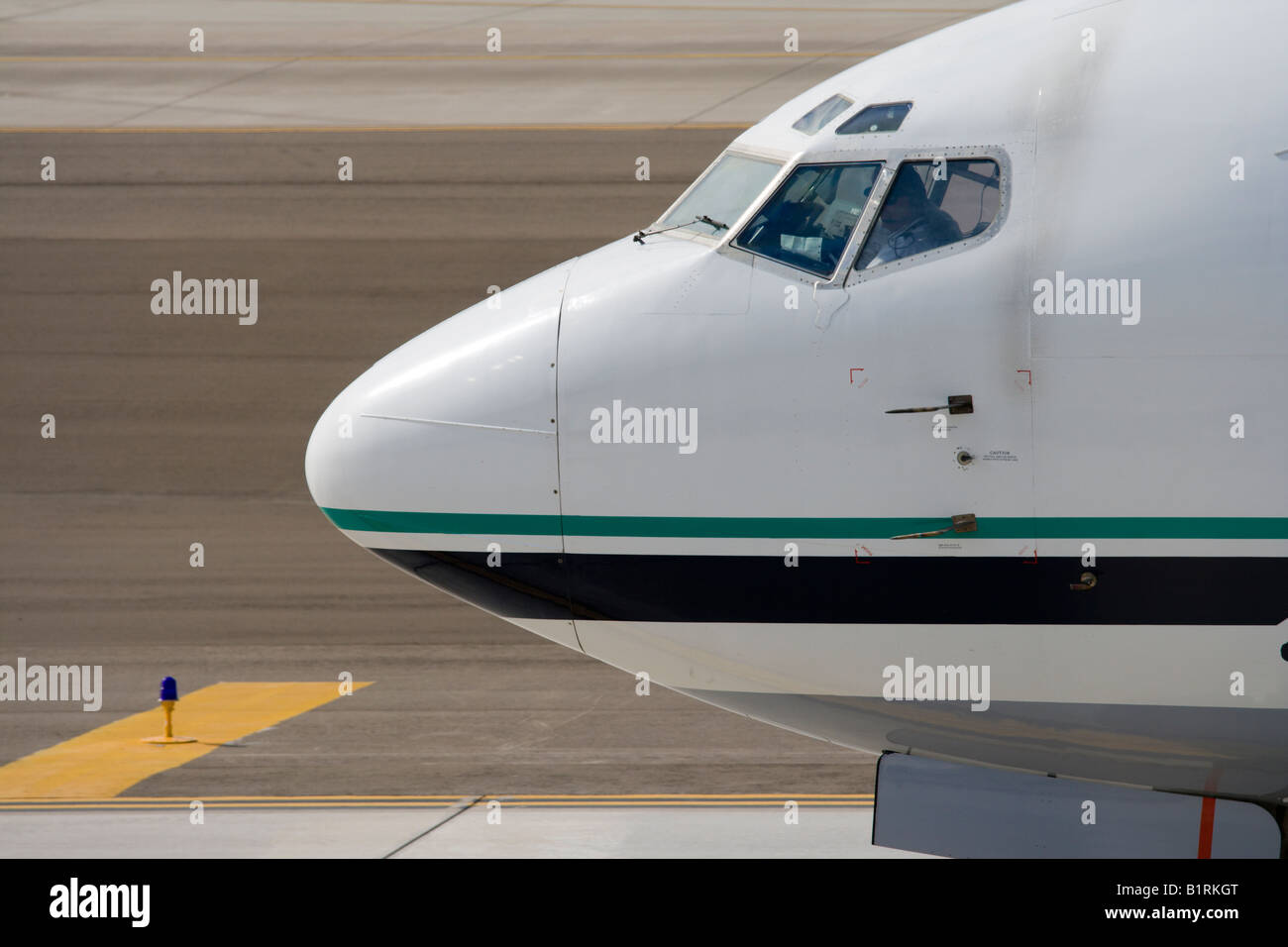 On the runway Stock Photo