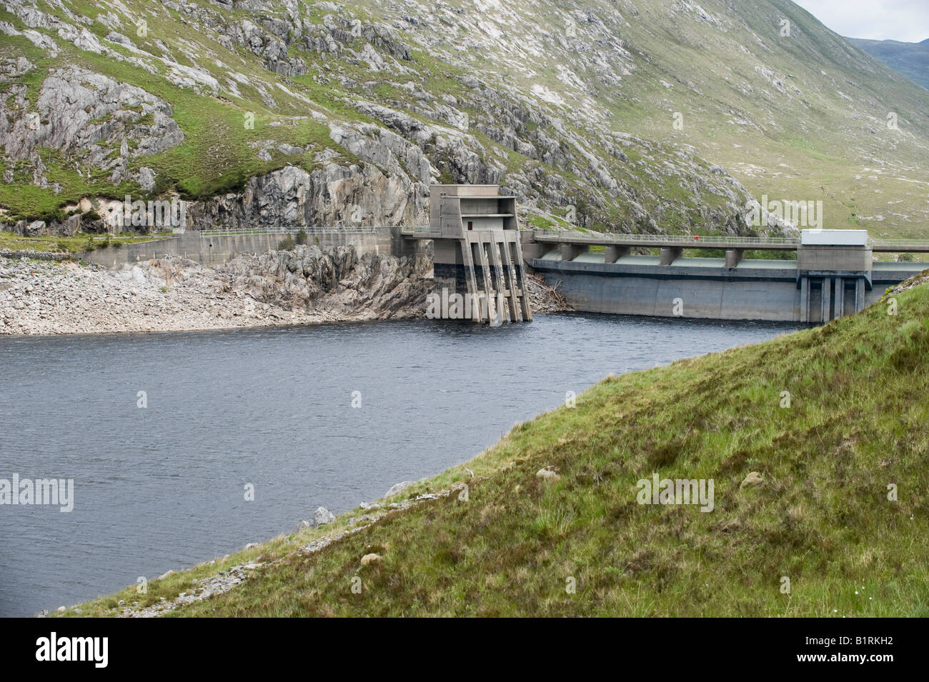 Hydro dam, Glen Strathfarrar, Highlands, Scotland Stock Photo Alamy