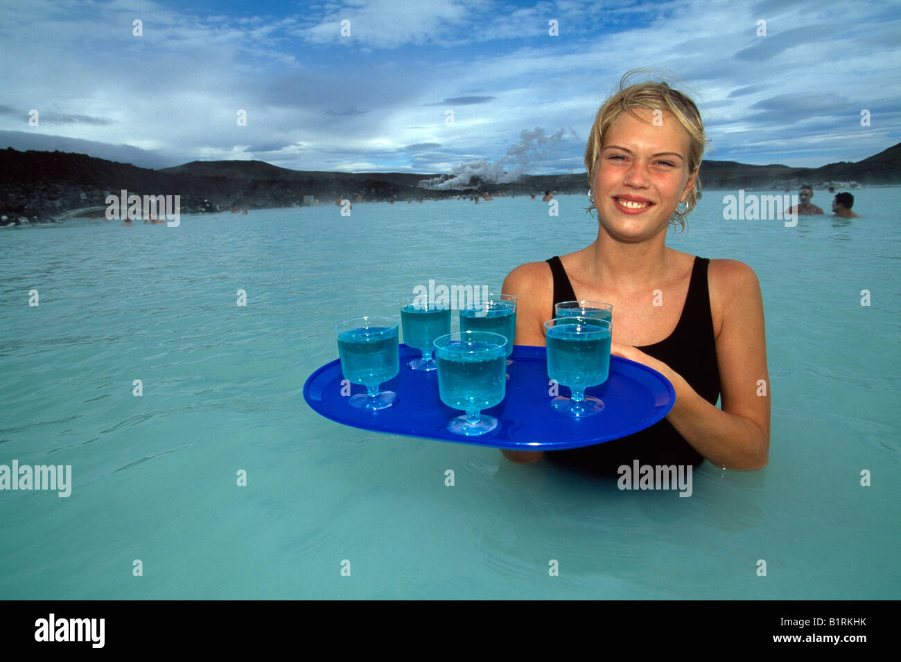 Blue lagoon, Grindavik, Iceland Stock Photo