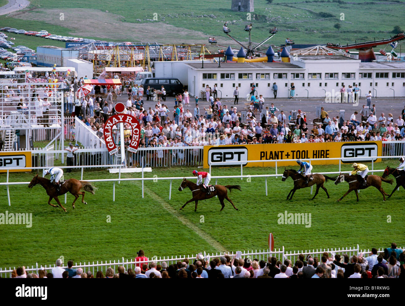 Galway City, Co Galway, Ireland, Horse Racing, Galway Races 1991 Stock Photo