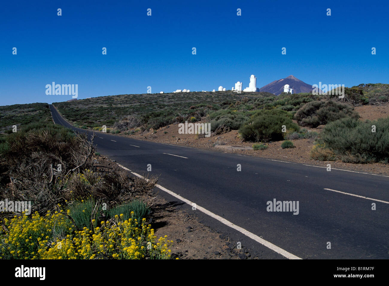 Observatory, Teid Mouhntains, Tenerife, Canary Islands, Spain Stock Photo