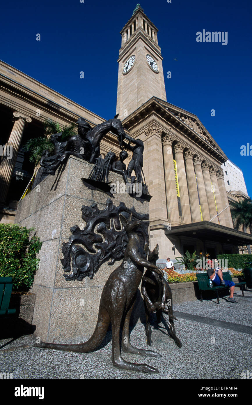 Modern sculpture cityscape brisbane hires stock photography and images