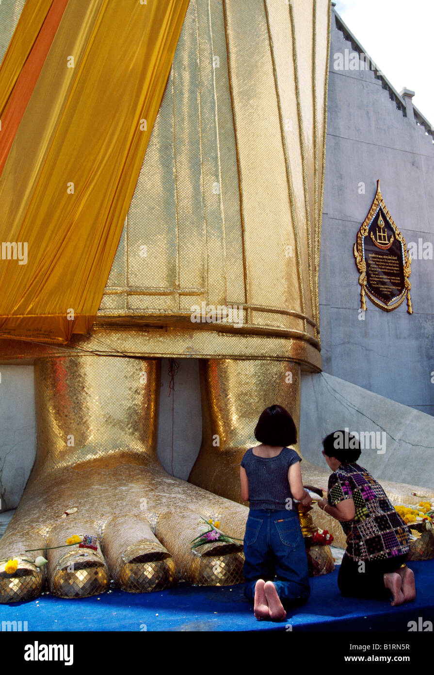 Big Buddha, Wat Indra, Bangkok, Thailand Stock Photo