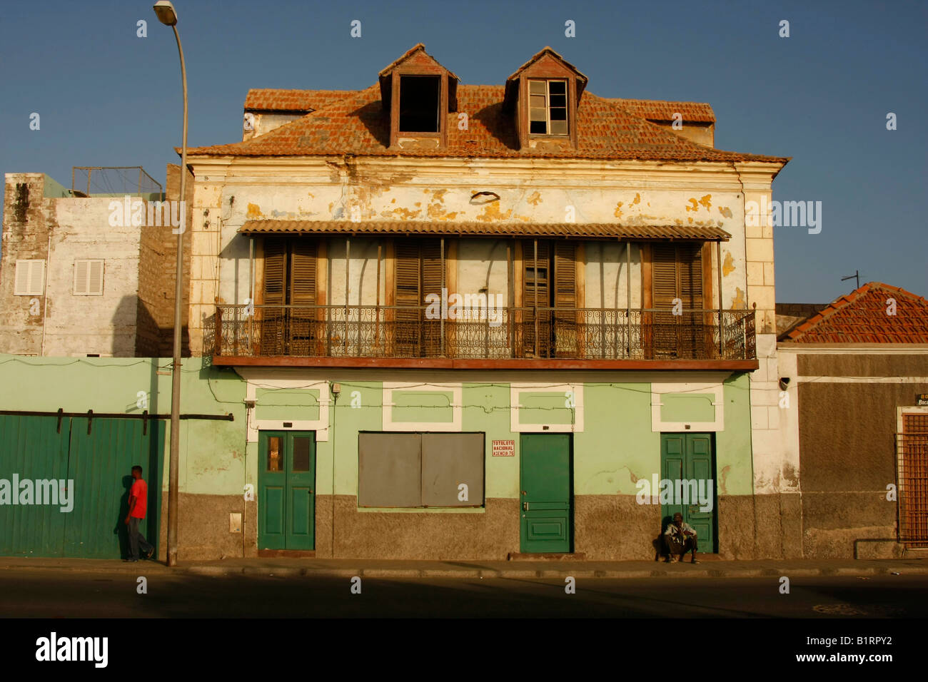 Historic Centre Of Mindelo On Sao Vicente Island Cape Verde Islands Cape Verde Africa Stock Photo Alamy