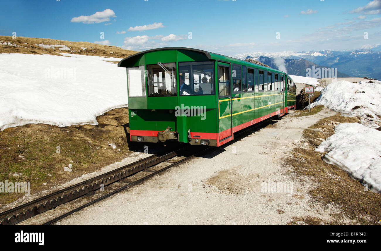 The Schafbergbahn, cog railway on the Schafberg mountain, Salzburg, Austria, Europe Stock Photo