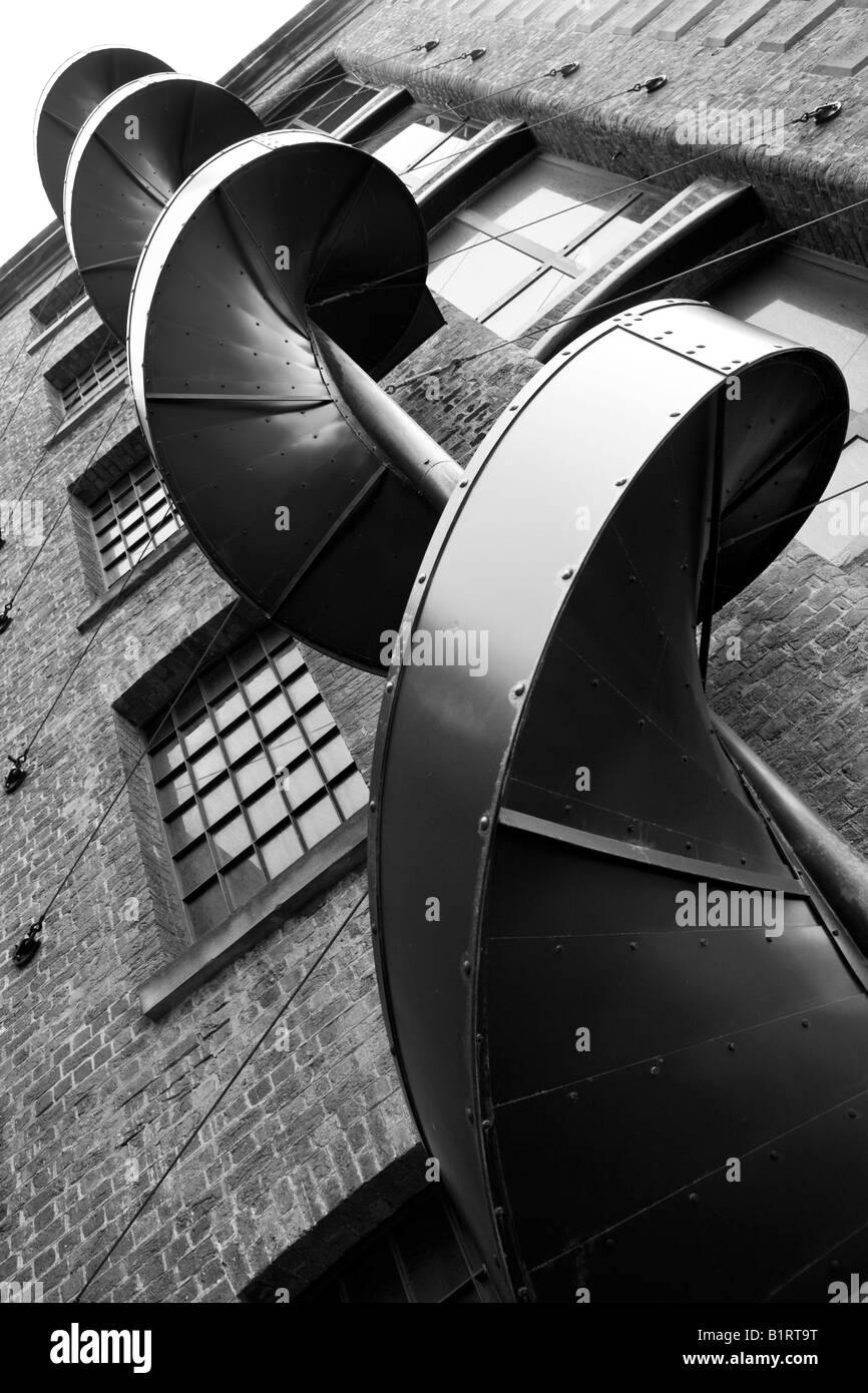 Grain shoot and warehouse Stock Photo