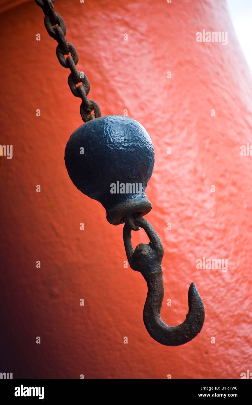 Cargo Hook. Albert Docks, Liverpool, Merseyside, United Kingdom. Stock Photo