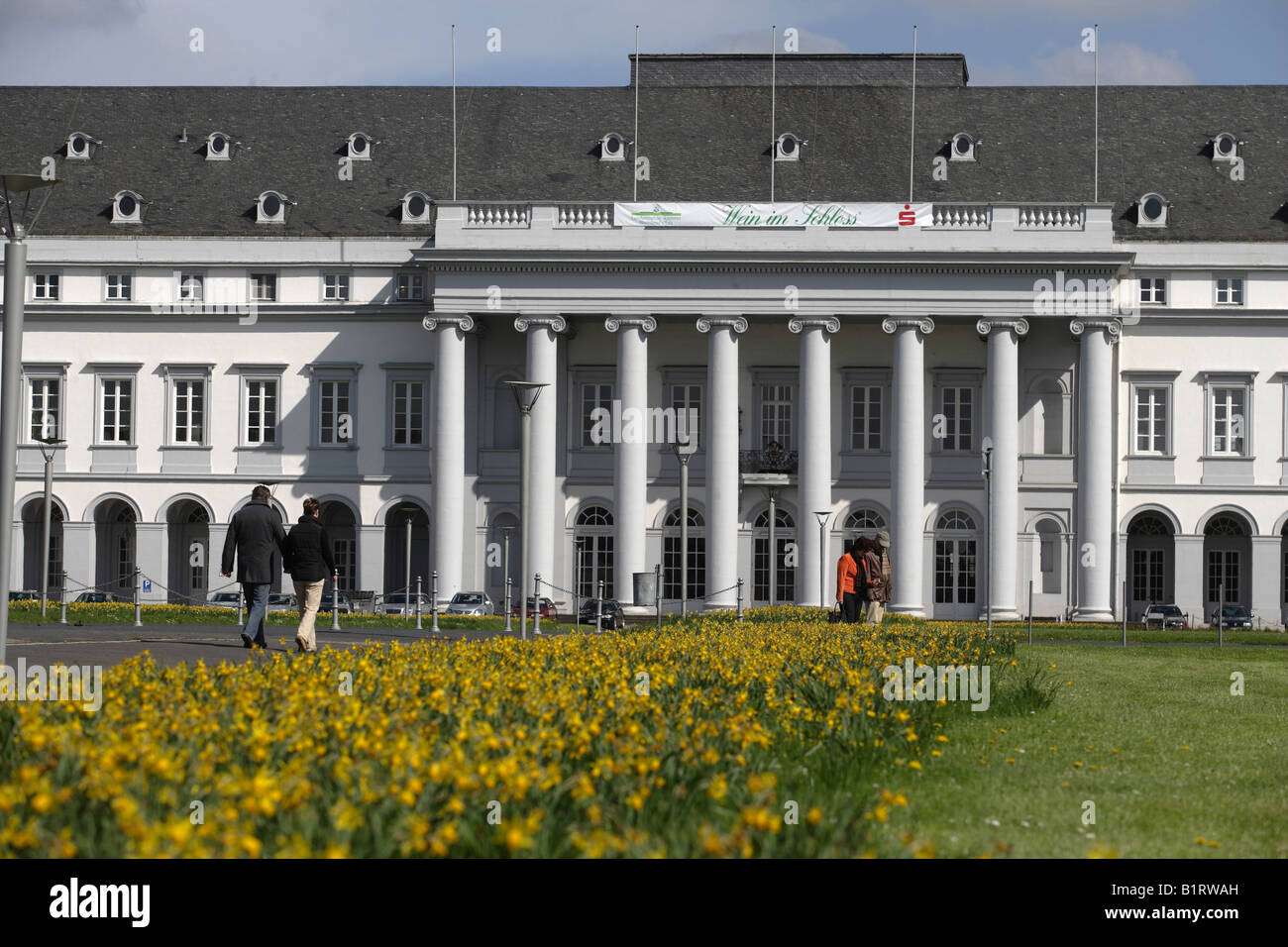 Kurfuersten Schloss, palace of the prince electors, Koblenz, Rhineland-Palatinate, Germany, Europe Stock Photo