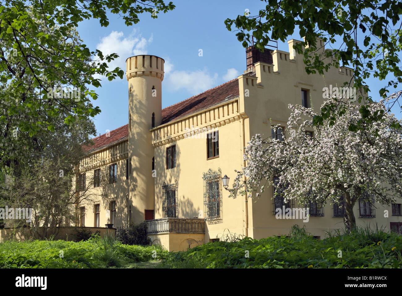 Schloss Petzow Castle, Werder, Brandenburg, Germany, Europe Stock Photo