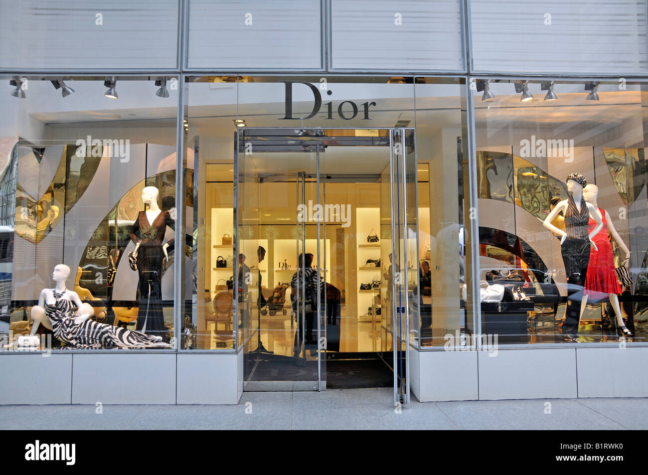 Dior boutique in Manhattan, New York City, USA Stock Photo