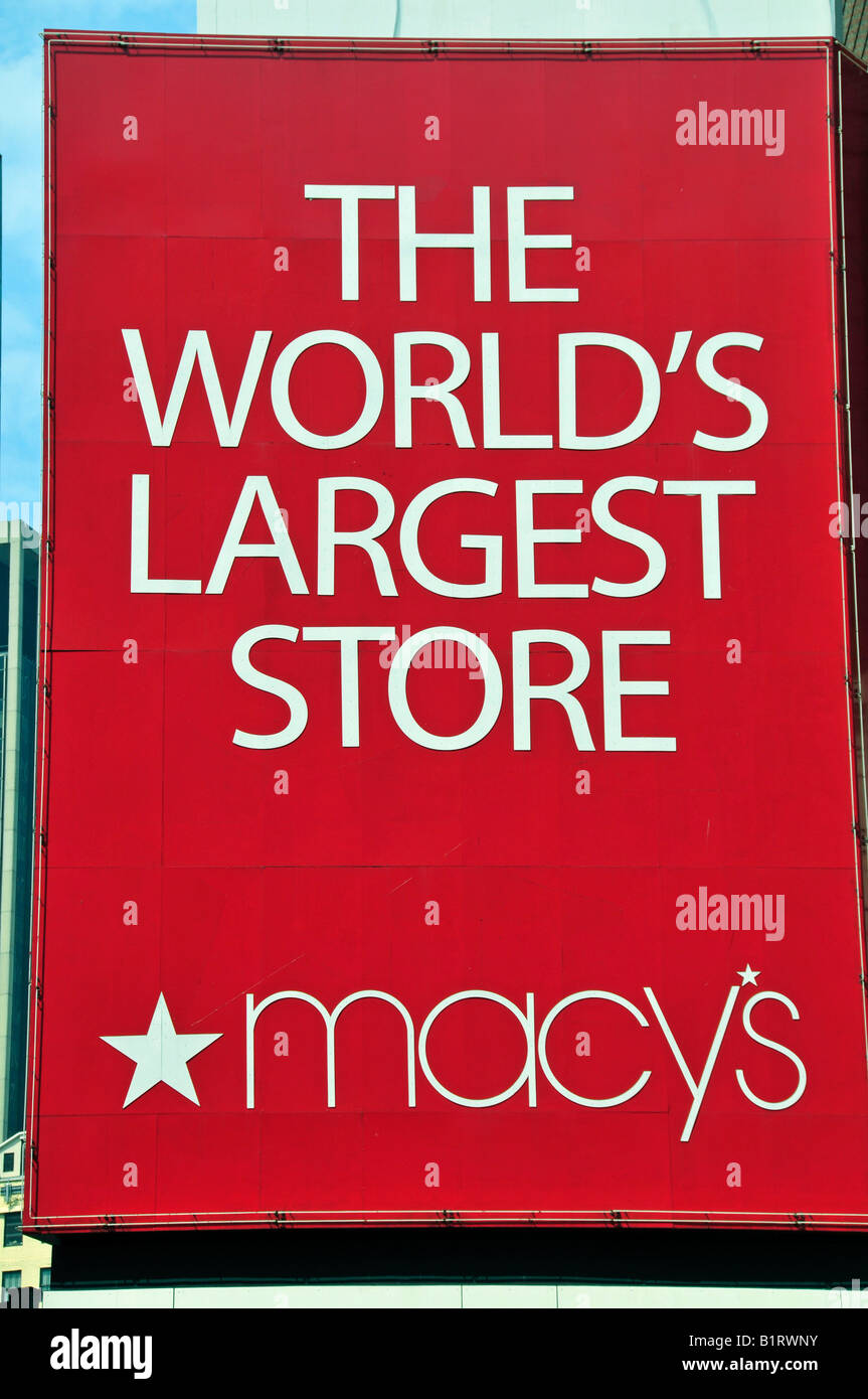 The World's Largest Store, MACY'S, Manhattan, New York City, USA Stock