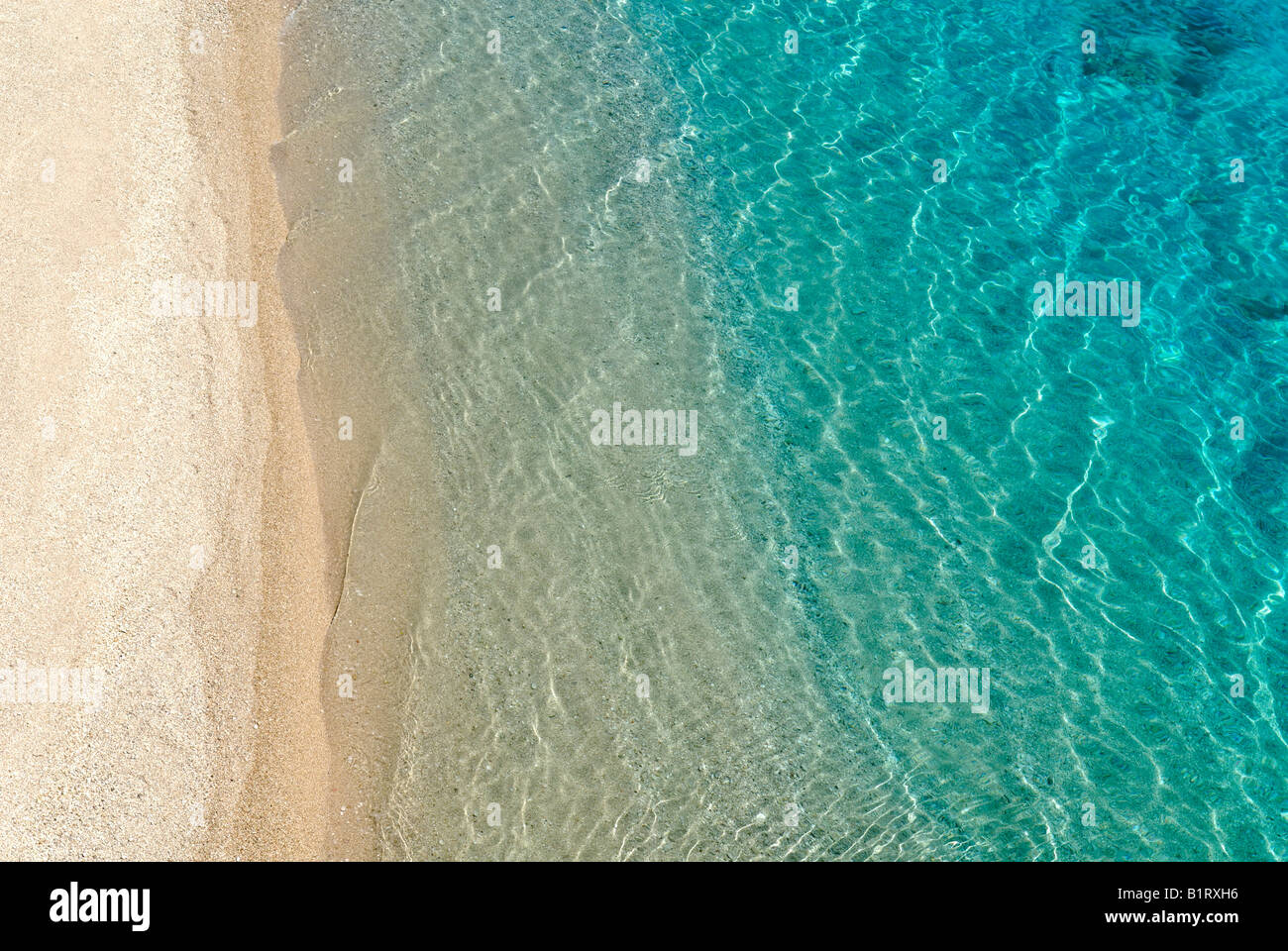 Clear, turquoise water, Albanian Riviera, Ionian Sea, Albania, Europe Stock Photo