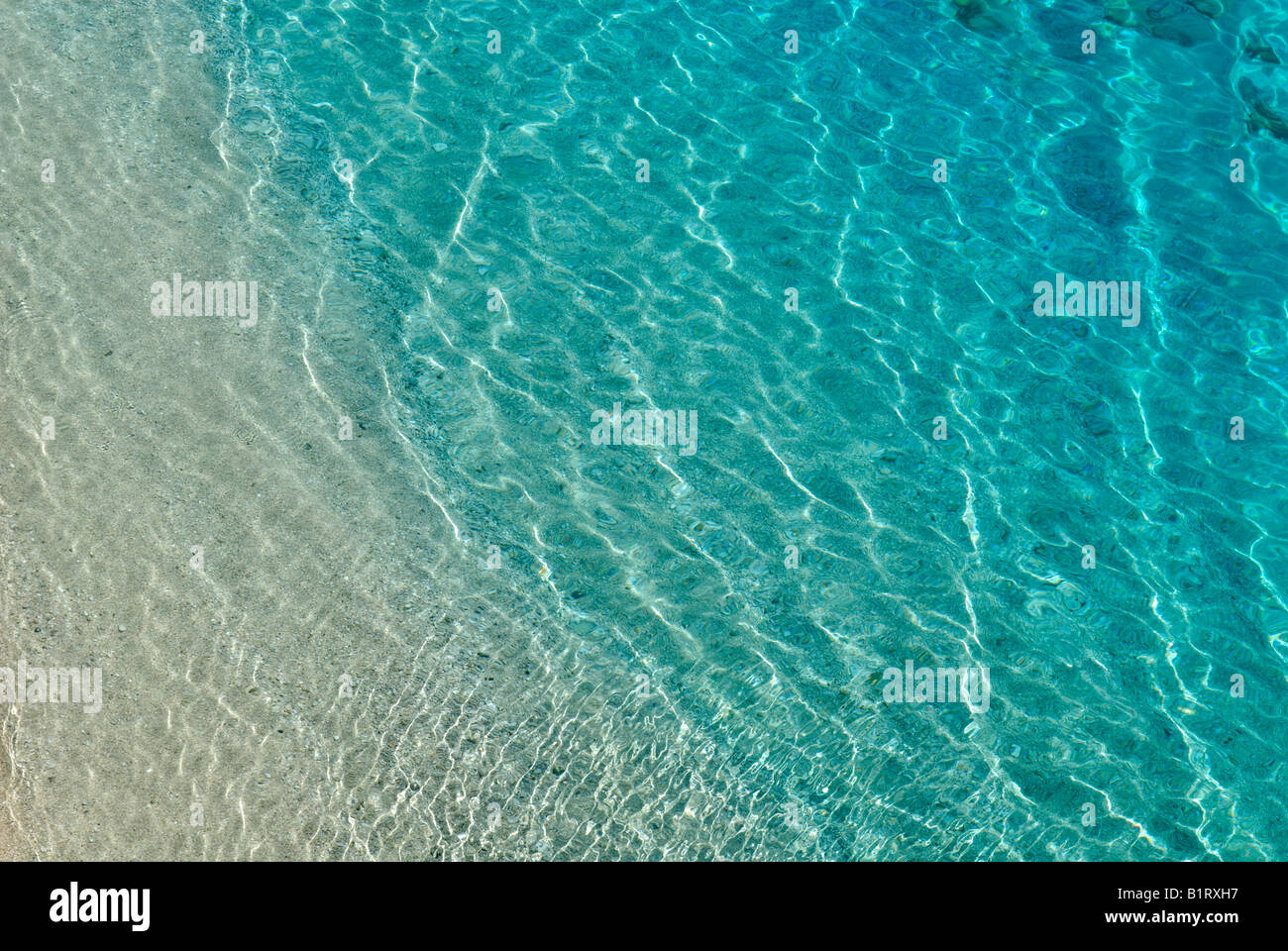 Clear, turquoise water, Albanian Riviera, Ionian Sea, Albania, Europe Stock Photo