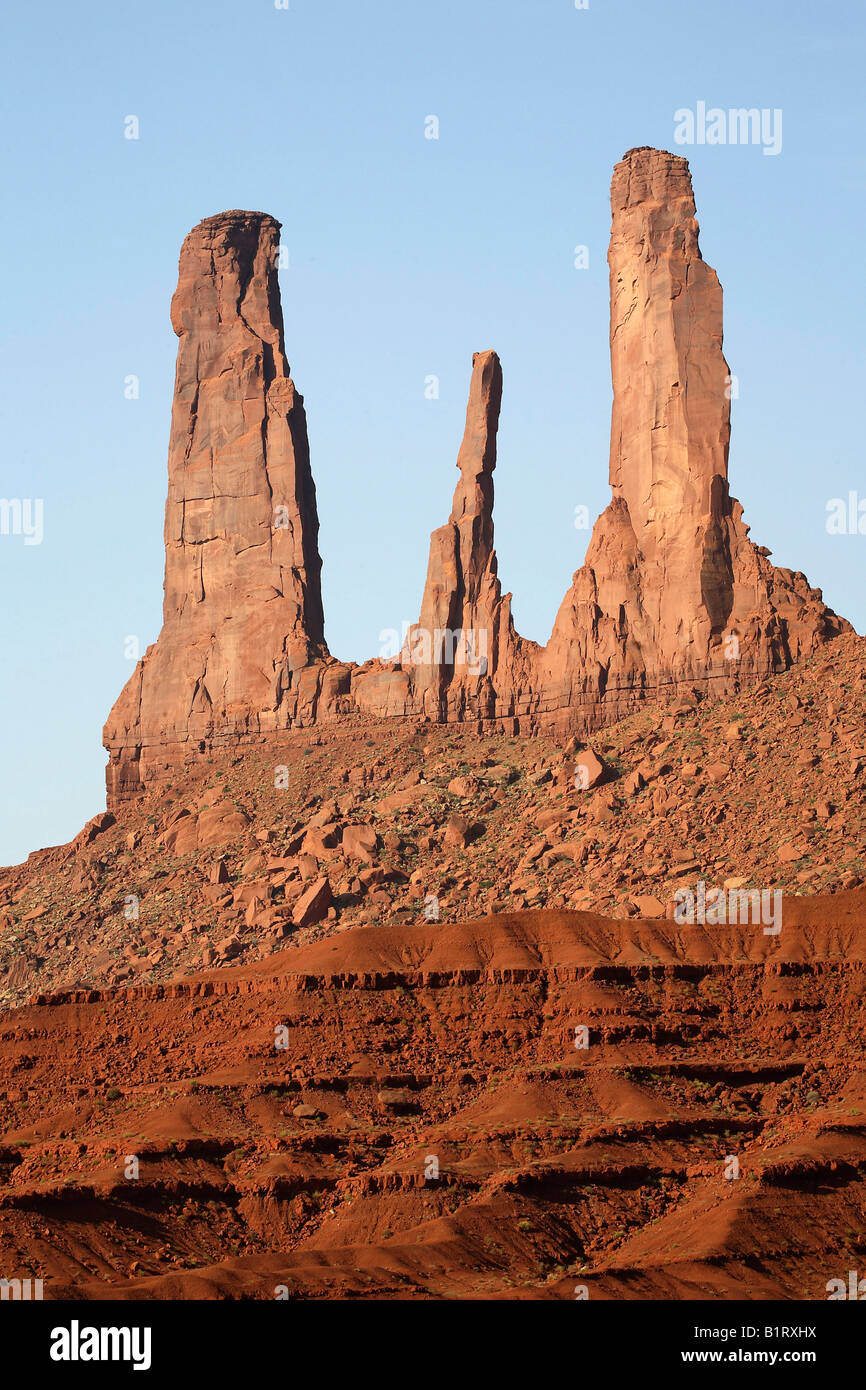 Rock pillars, Monument Valley, Arizona, USA Stock Photo Alamy