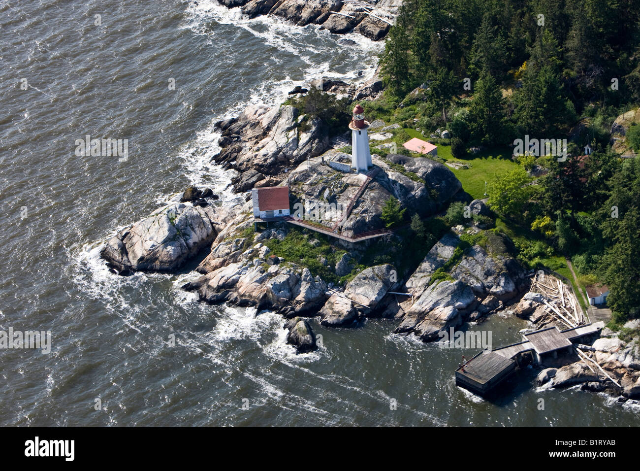 Point Atkinson Lighthouse, Vancouver, British Columbia, Canada, North America Stock Photo