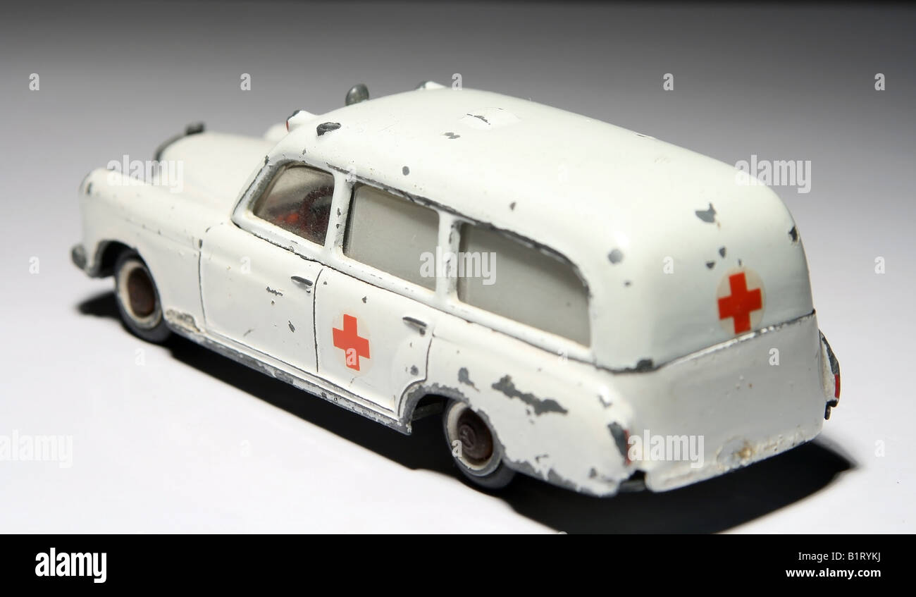 Miniature ambulance Stock Photo