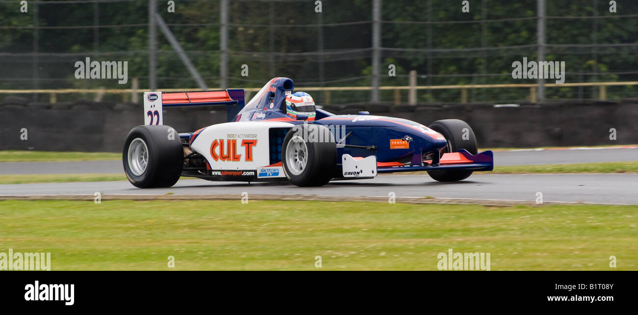 Formula Palmer Audi Motor Racing Car Leaving Pit Road at Oulton Park ...