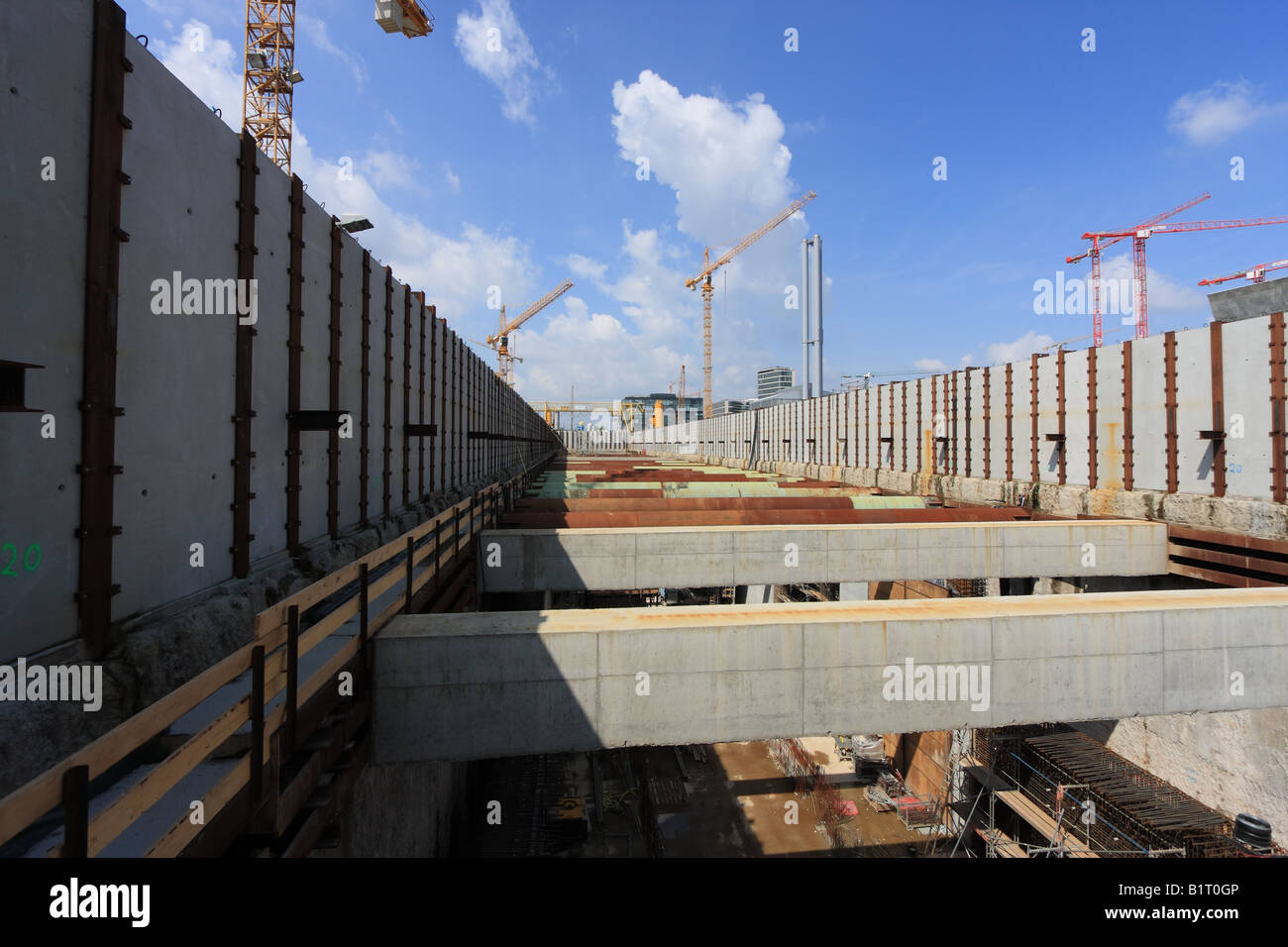 German construction site Stock Photo Alamy