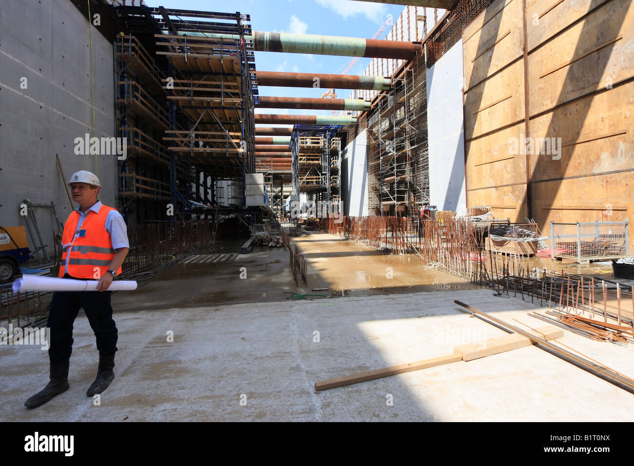 German construction site Stock Photo Alamy
