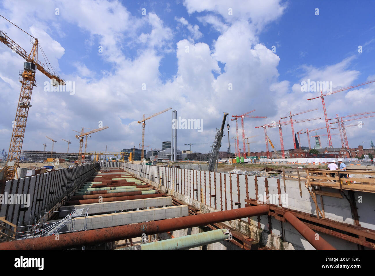 German construction site Stock Photo Alamy