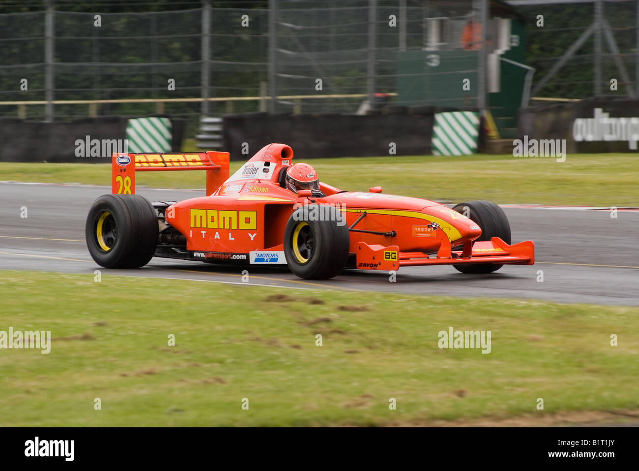 Formula Palmer Audi Racing Car Leaving Pit Road at Oulton Park Motor ...