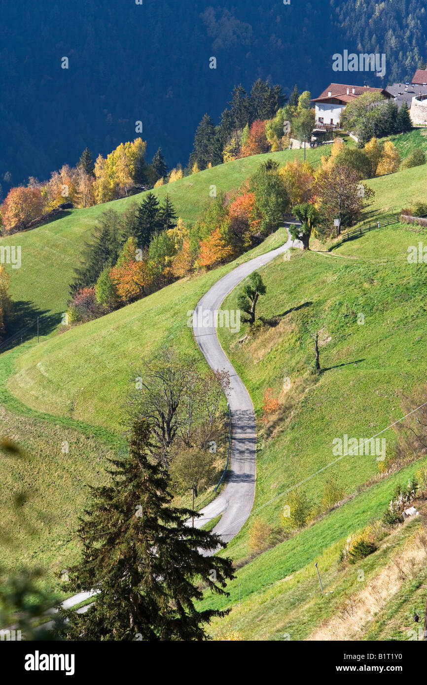 Winding mountain road Alto Adige SudTirol Italy Stock Photo - Alamy
