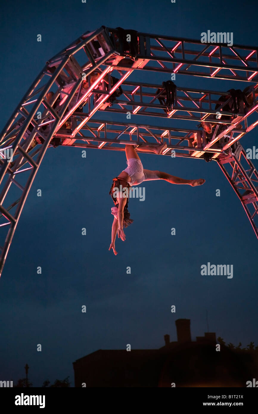 A show called Flexion performed by Wise Fool New Mexico Stock Photo