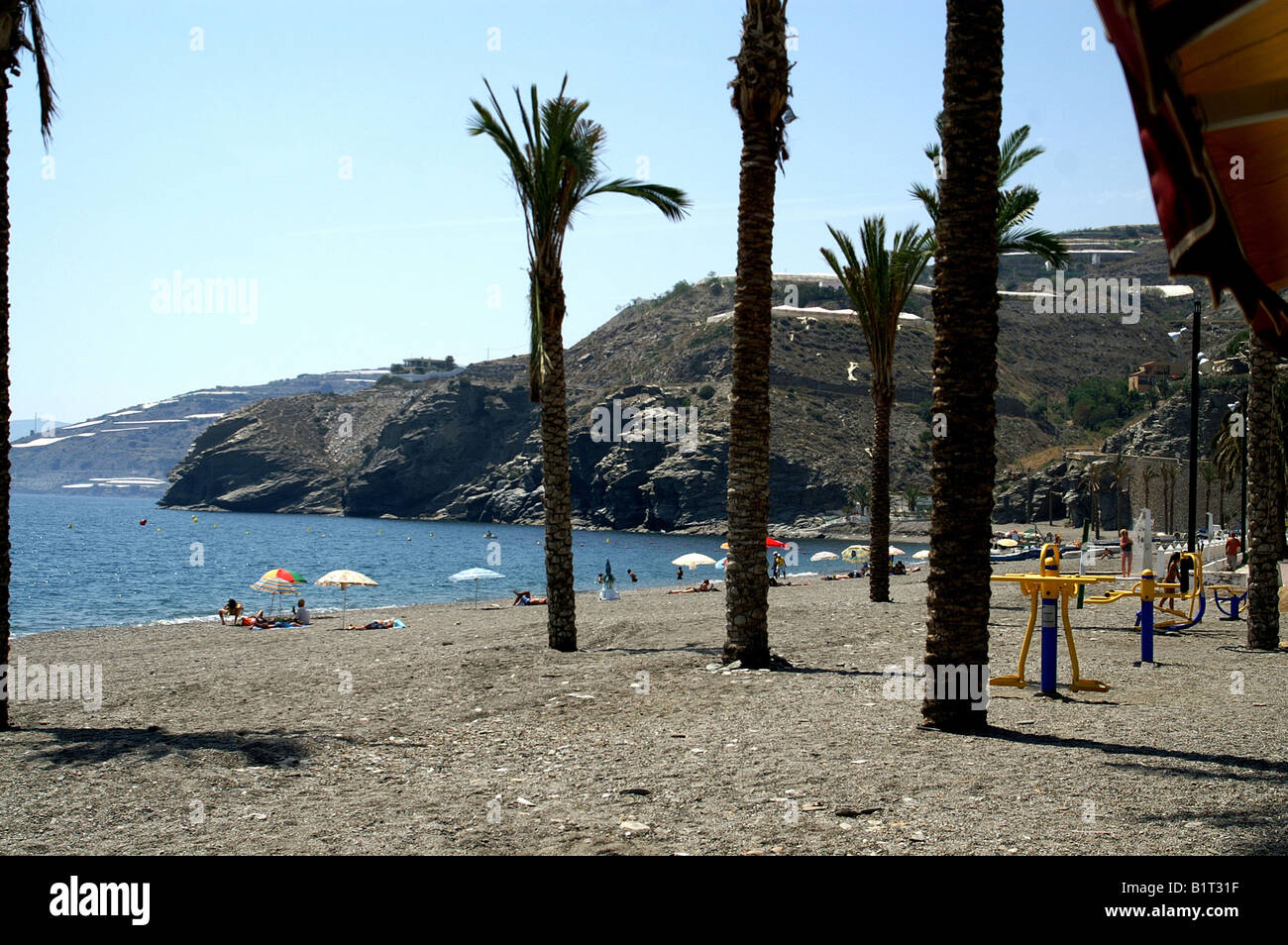 Beach at La Rabita Andalucia Andalusia Costa Del Sol Spain Europe Stock