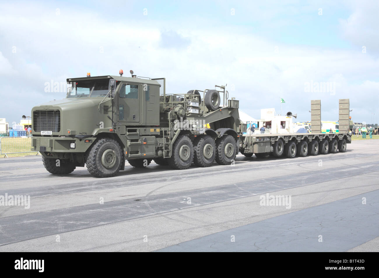 Military Tank Transport Truck