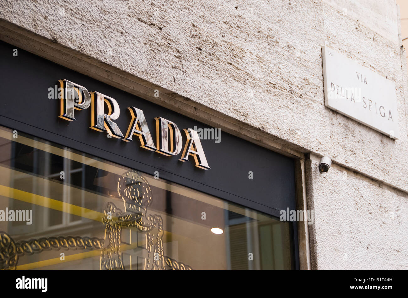 Prada store in Via Della Spiga street in the Fashion area of Milan Stock  Photo - Alamy