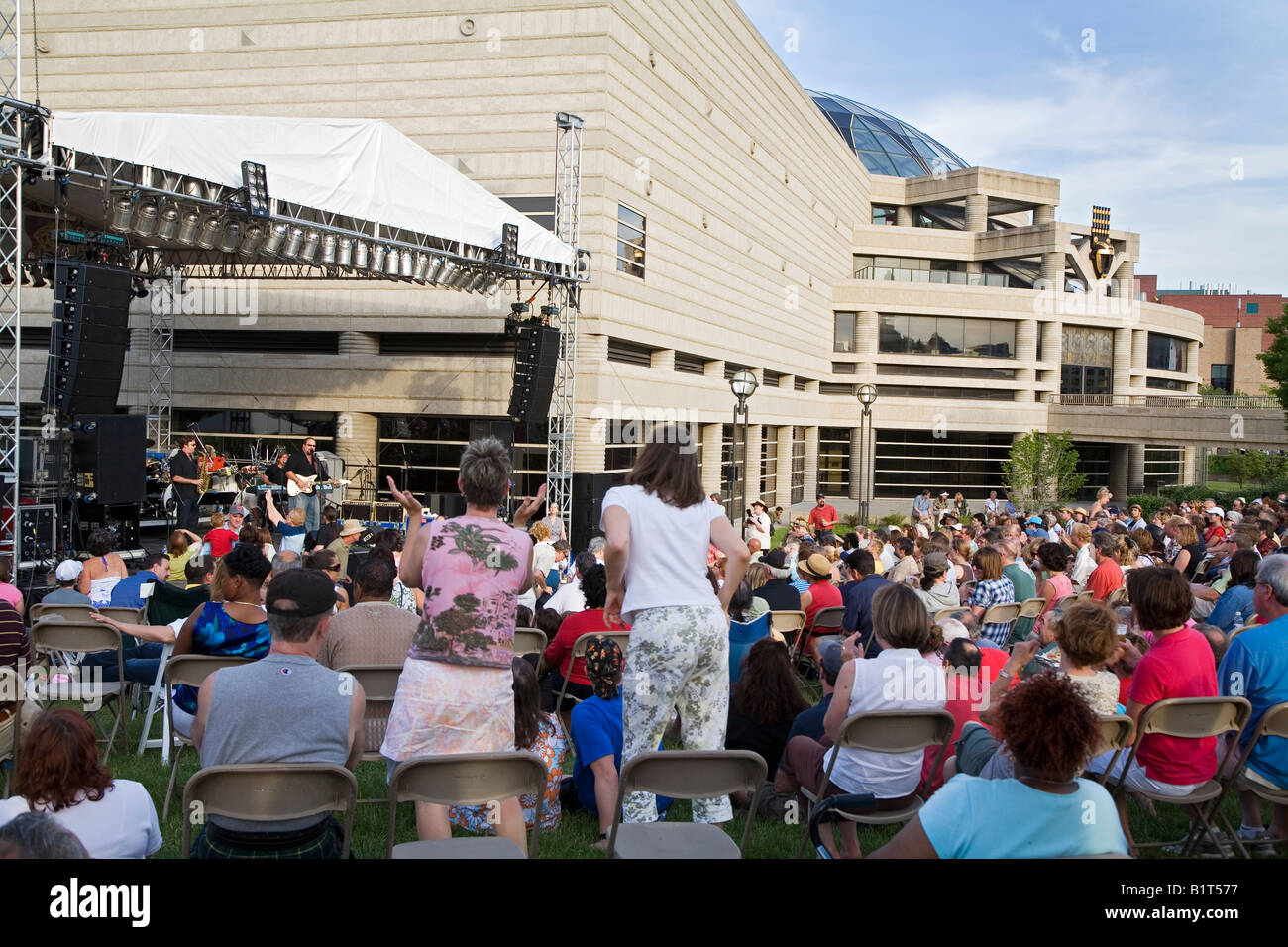 Concert Outside the Museum of African American History Stock Photo Alamy