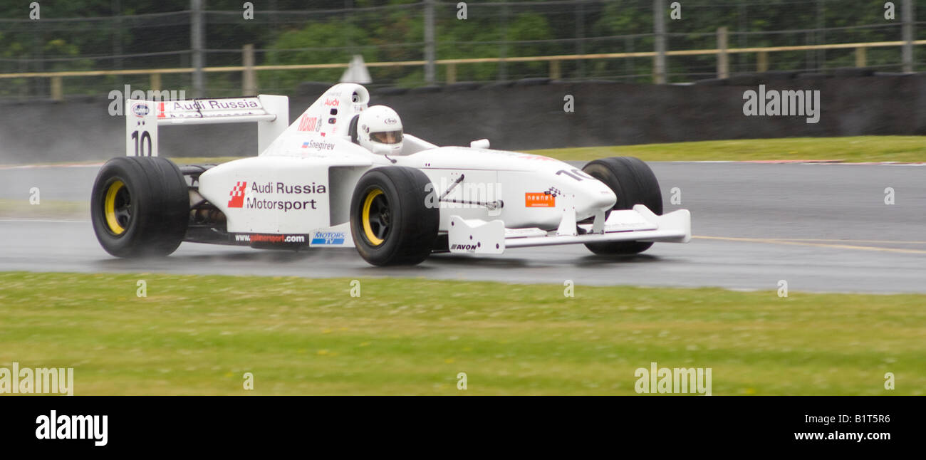 Formula Palmer Audi Racing Car Leaving Pit Road at Oulton Park Motor ...