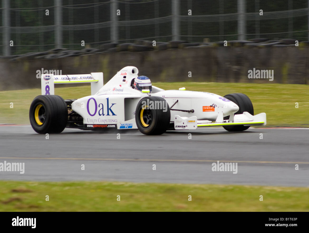 Formula Palmer Audi Racing Car Exiting Old Hall Corner at Oulton Park ...