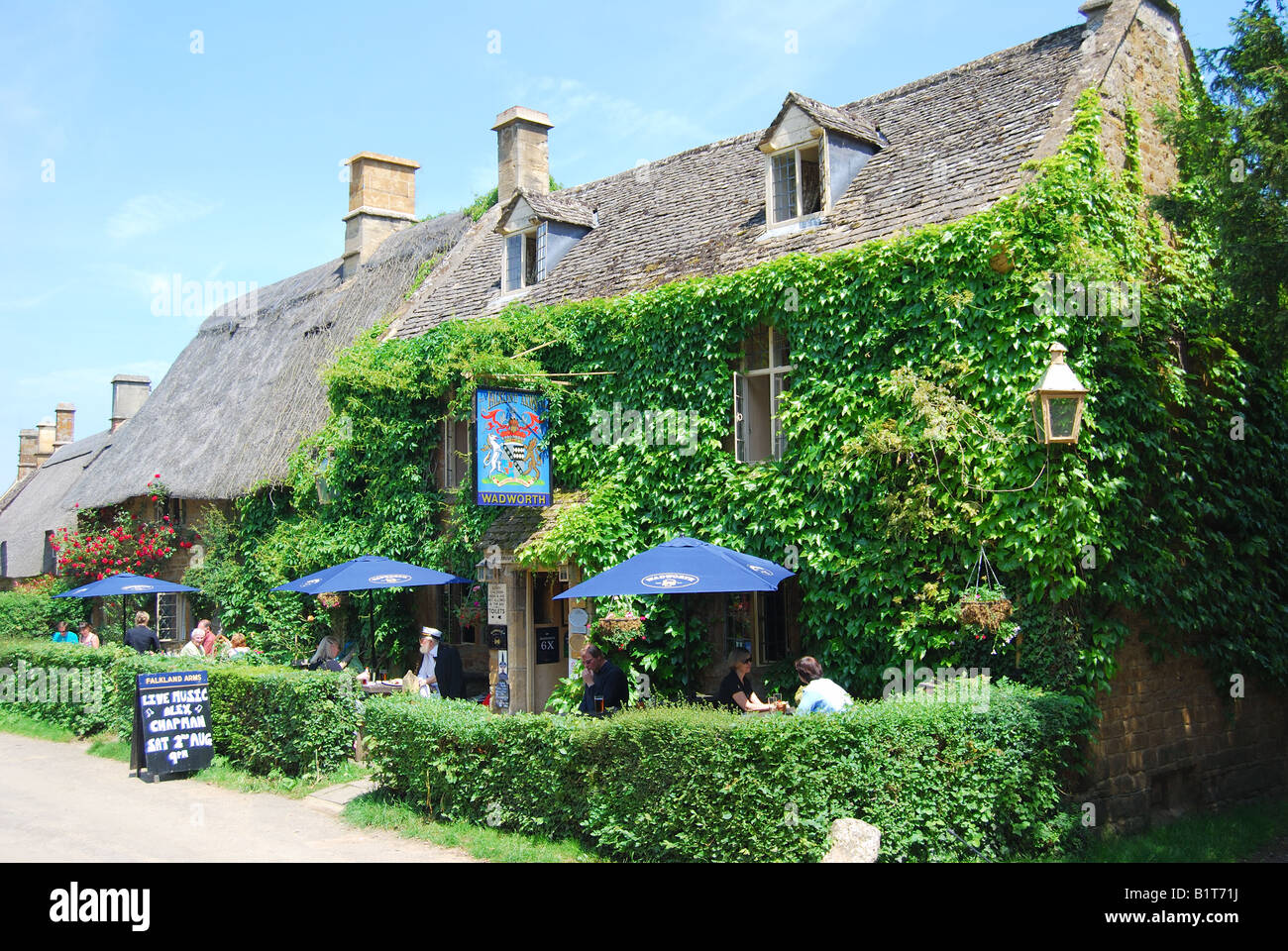 The Falkland Arms, Great Tew, Oxfordshire, England, United Kingdom Stock Photo