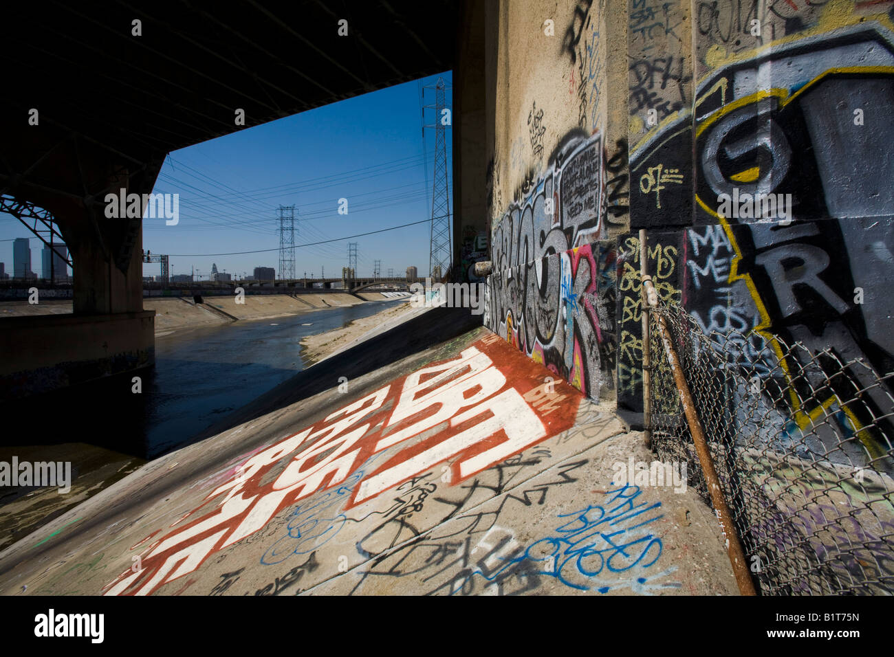 Industrial Area East Of Downtown And The Los Angeles River Los Stock Photo Alamy
