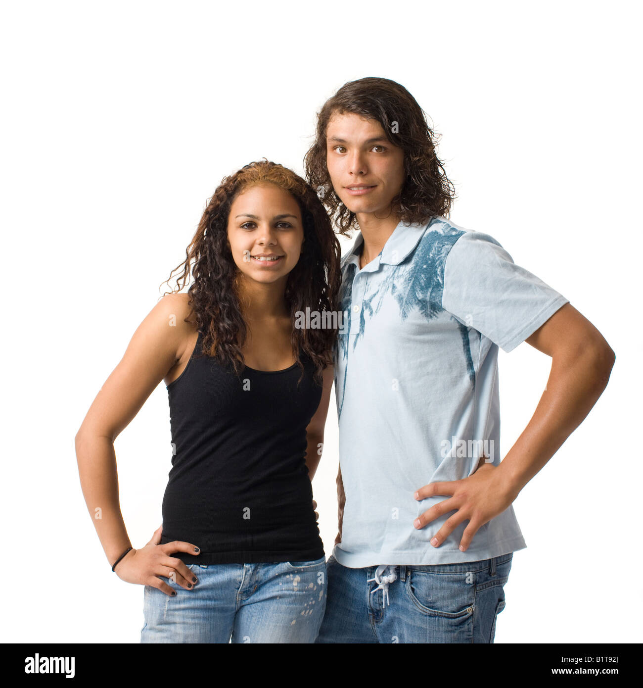 Hispanic teen couple hi-res stock photography and images - Alamy