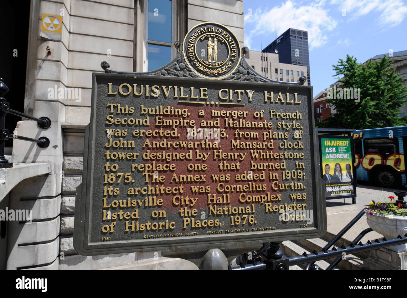 Louisville Kentucky KY City Hall Stock Photo Alamy