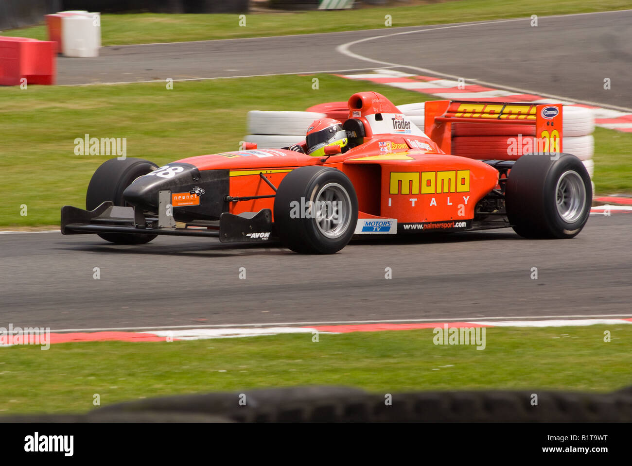 Formula Palmer Audi Racing Car Leaving Brittens Corners at Oulton Park ...