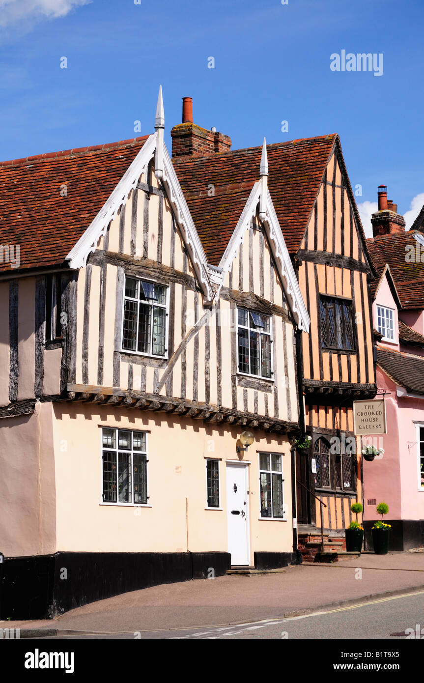 Halftimbered houses, Lavenham, Suffolk, England UK Stock Photo Alamy