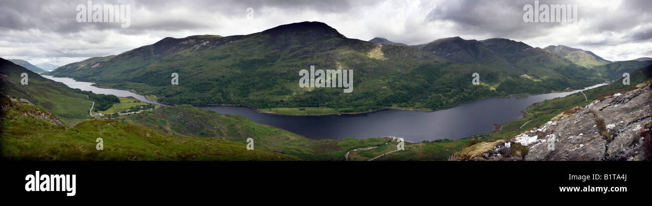 Looking across Loch Leven to Beinn na Caillich from Garbh Bheinn Stock Photo