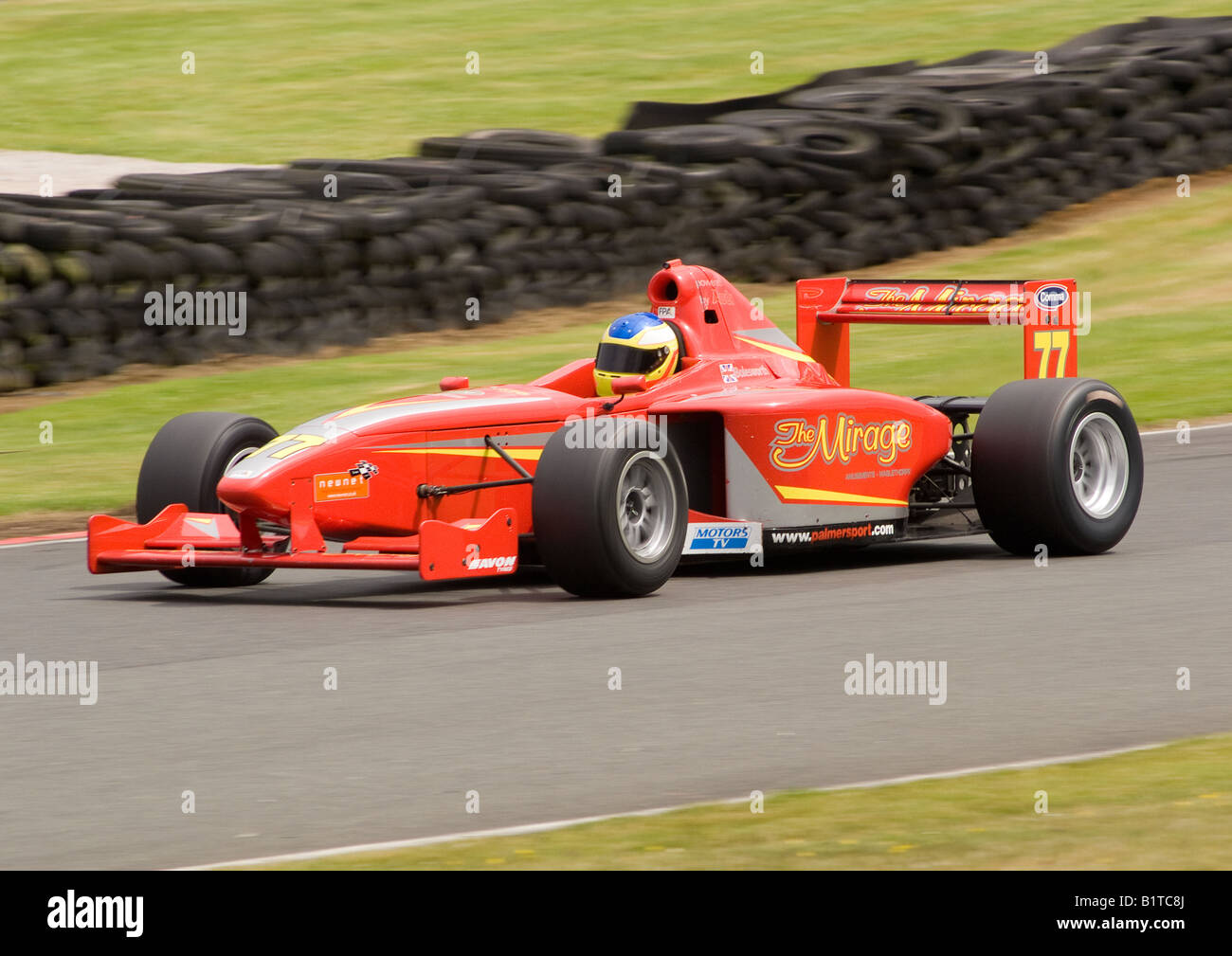 Formula Palmer Audi Racing Car Leaving Brittens Corners at Oulton Park ...