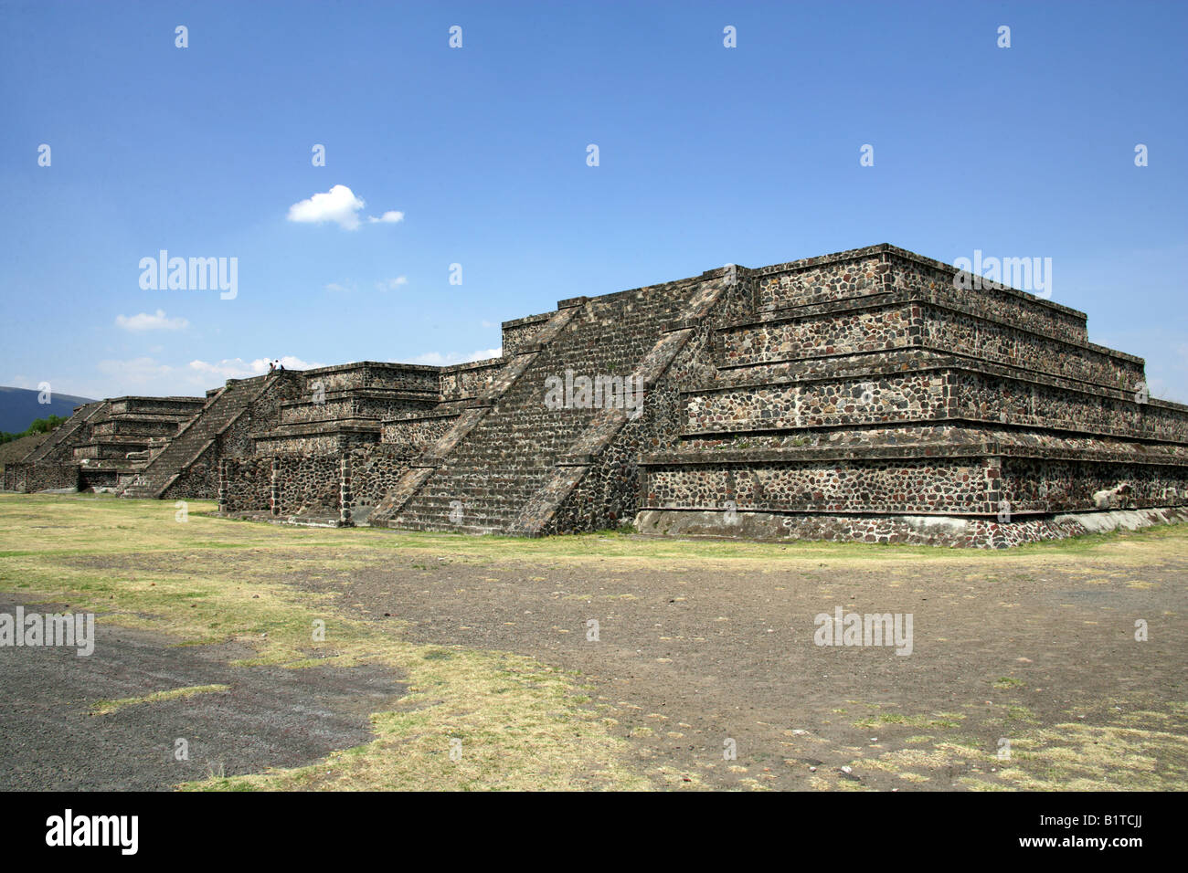 The Plaza of the Moon, Teotihuacan, Mexico Stock Photo