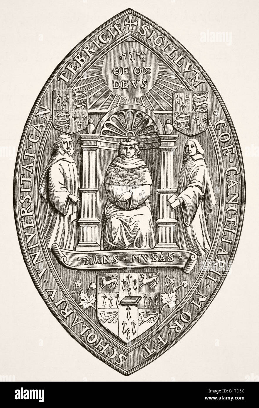 Seal of the University of Cambridge Stock Photo Alamy