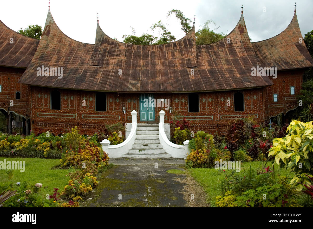 Traditional Wooden House Of Minangkabau Rumah Gadang Traditional
