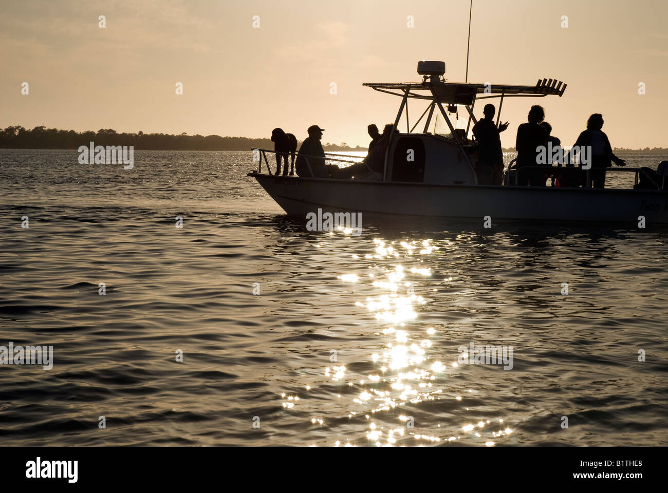 Sunset Boat Tour with Journeys of St Island in Apalachicola Bay